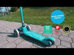 Mini Deluxe 3-Wheeled Lean-to-Steer Scooter for Kids, Micro
