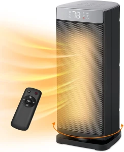 Portable Ceramic Space Heater with Oscillation and Remote, Sunnote