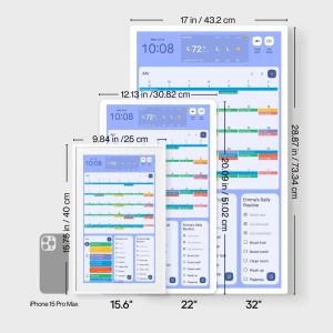 Digital Calendar Wall Touch Screen, Cozyla Mate