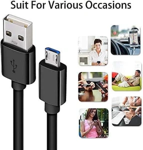 Extra Long Micro USB Cable 2Pack, DEEGO