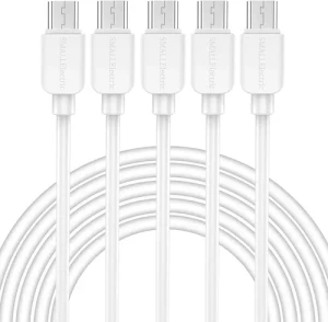 Micro USB Cable (5-Pack, 6FT), SMALLElectric