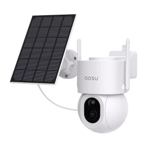 Solar Security Camera Outdoor with Floodlight — Security Camera, AOSU