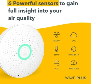 Wave Plus - Radon & Air Quality Monitor — Air Quality Monitor, Airthings