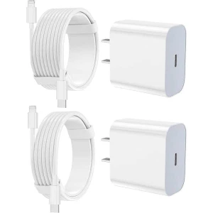 Fast Charging Wall Charger Block with USB C Cable