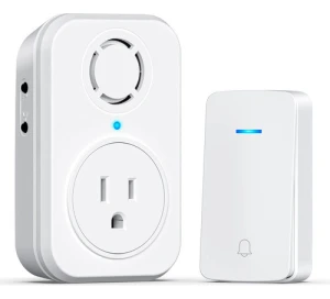 Wireless Doorbell with Extra Socket, AIDA