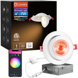 Smart Gimbal LED Recessed Lighting, Lumary
