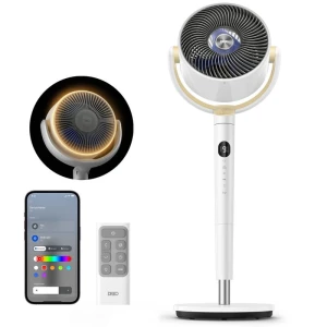 Smart Pedestal Fan with RGB Light, Dreo