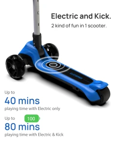 Light Up 3-Wheeled Scooter, ELECOSMOS