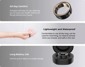 Smart Ring - Sleep Tracking Wearable, MOMAX