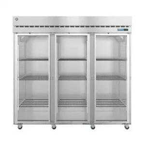 Three Section Commercial Glass Door Refrigerator, Hoshizaki