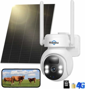 Cellular Security Camera Solar Powered — Security Camera, Hiseeu