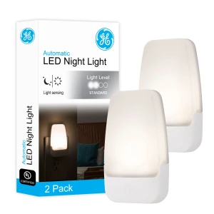 LED Night Light, Plug-in, Dusk to Dawn Sensor, Warm White, 2 Pack, GE