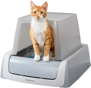 Self-Cleaning Automatic Cat Litter Box with Front Entry and Motion Sensing — Self-Cleaning Litter Box, PetSafe