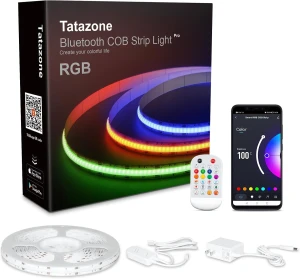 9.84ft Bluetooth RGB COB Led Strip Lights with Remote — LED Strip Lights, Tatazone