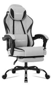 Fabric Gaming Chair with Footrest — Smart Chairs, Misolant