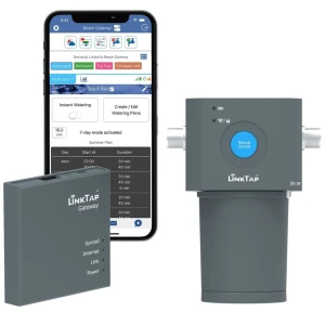 Battery-Powered Smart Sprinkler Controller with Gateway — Irrigation System, LinkTap