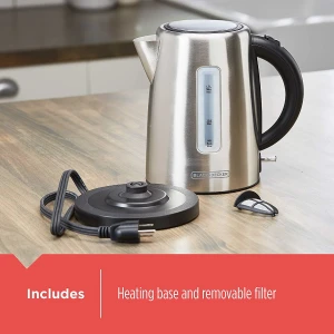 Cordless Kettle, Silver — Electric Kettle, BLACK+DECKER