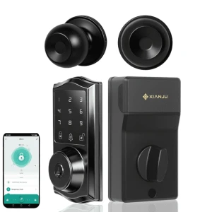 Keyless Entry Door Lock with Handle Set — Smart Lock, XIANJU