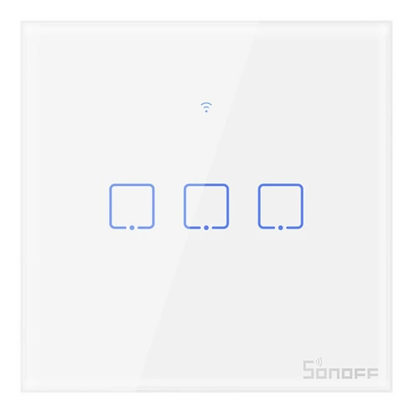 3 Gang Smart WiFi Wall Light Switch with Google Home/Alexa — Smart Switch, Sonoff