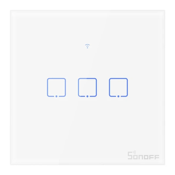 3 Gang Smart WiFi Wall Light Switch with RF Remote Control — Smart Switch, Sonoff