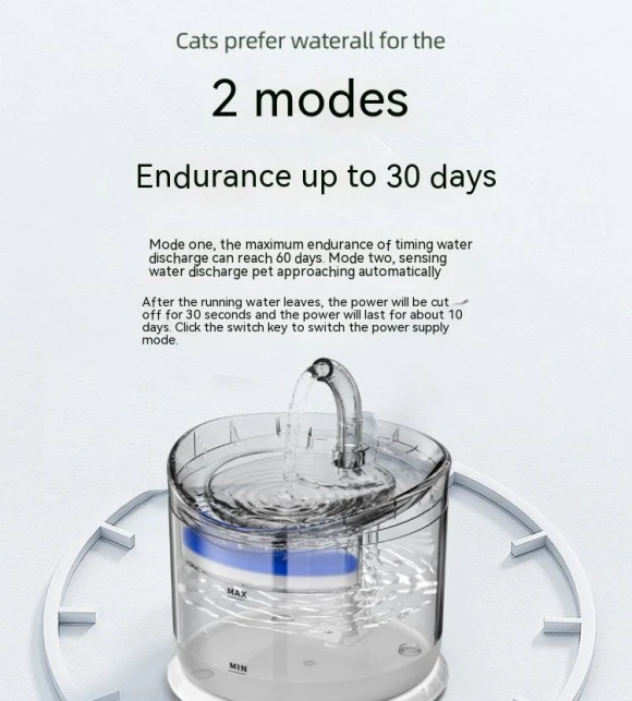 Wireless Charging Automatic Cat Water Dispenser with Filtration — Cat Water Fountain