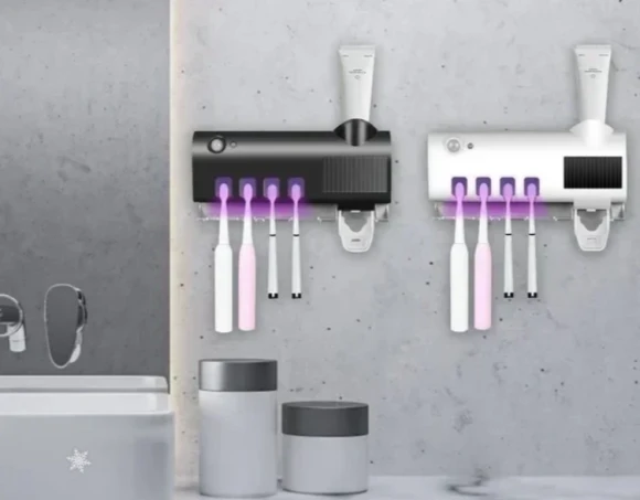 Smart UV Sterilizing Toothbrush Holder
