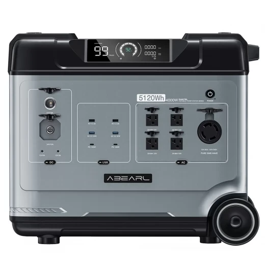 Portable Power Station 5120Wh LiFePO4 Battery, 4000W AC Output — Portable Power Station, OUKITEL