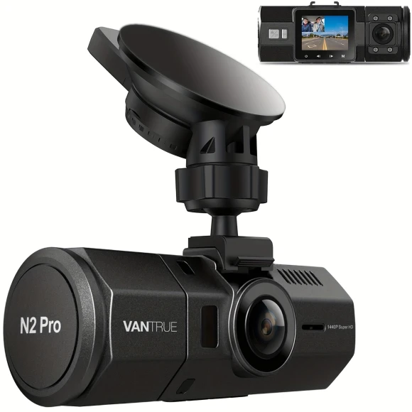 Dual Dash Cam with Infrared Night Vision, 1080p Front and Inside, 2.5K Single Front, Uber