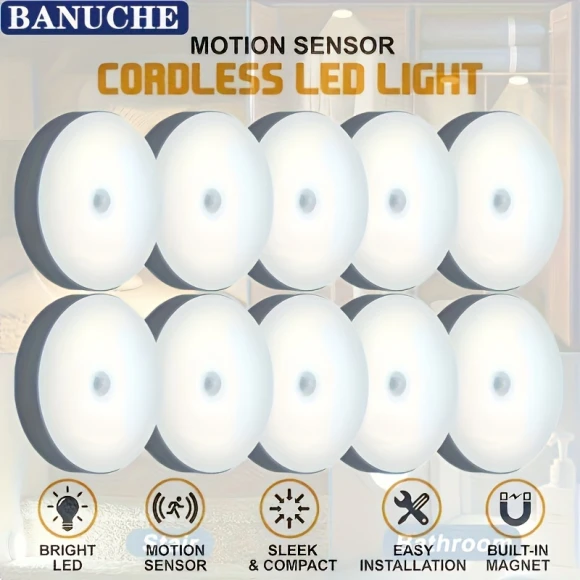 Smart LED Night Light Sensor Light for Hallway, Closet, Bedroom