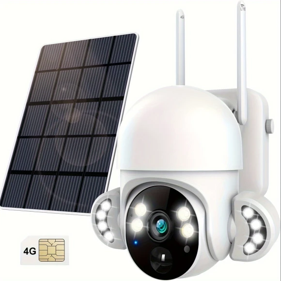 4G LTE Solar Security Camera Wireless Outdoor