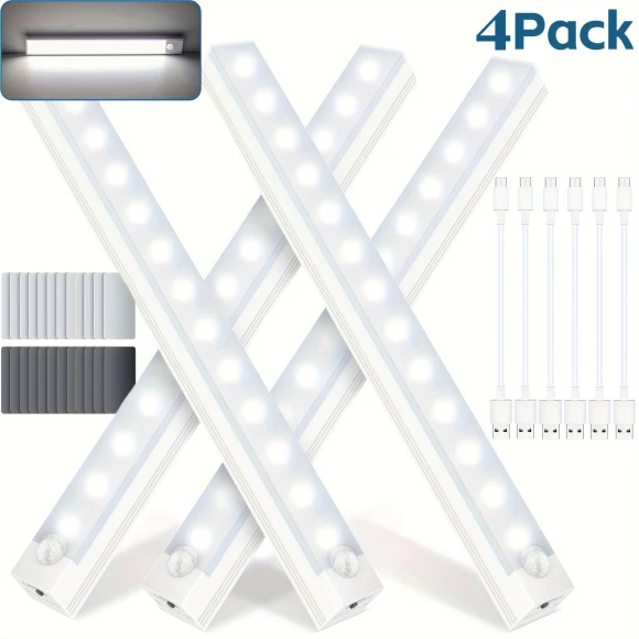 USB Rechargeable LED Closet Lights with Motion Sensor