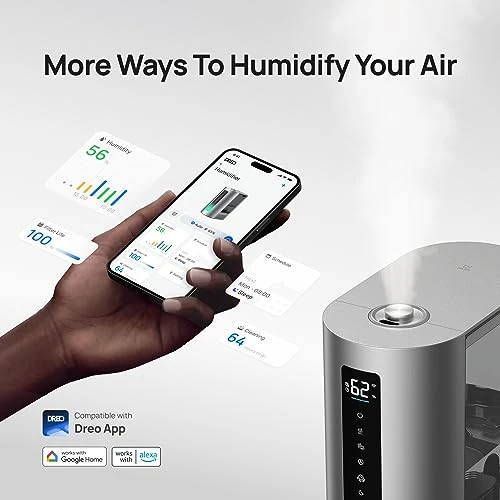 6L Smart Humidifier with Warm & Cool Mist for Large Rooms — Humidifier, Dreo