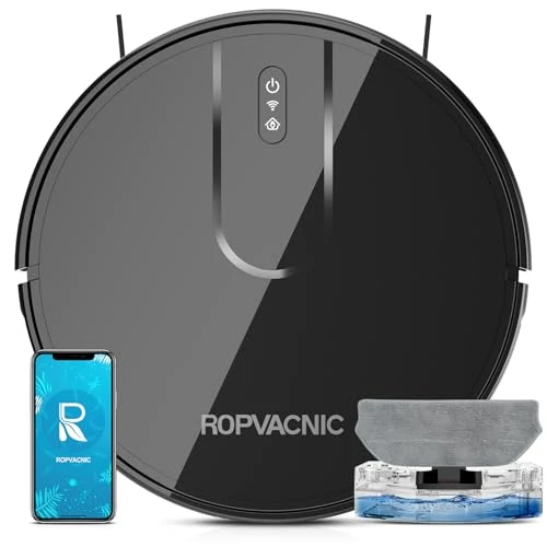 Robot Vacuum and Mop Combo with 4000Pa Suction, Self-Charging, Advanced Obstacle Avoidance — Robot Vacuum, ROPVACNIC