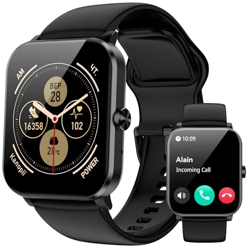 1.85" HD Fitness Smartwatch with Bluetooth Calling — Fitness Tracker, QONBINK