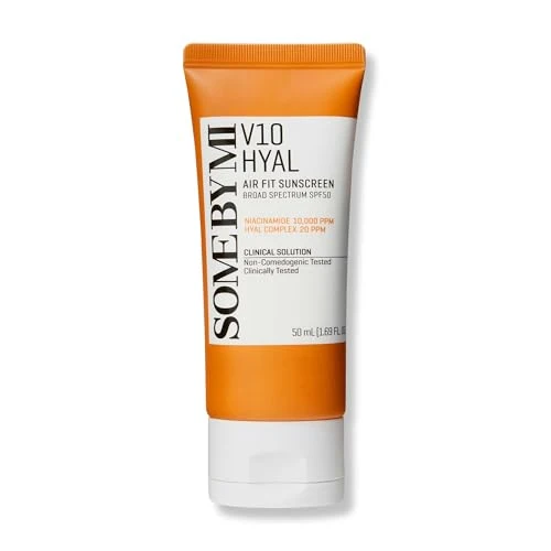 V10 Hyal Air Fit Sunscreen SPF 50 - Korean Centella Sunscreen for Sensitive Skin, SOME BY MI