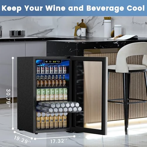 Mini Fridge Beverage Refrigerator Cooler — Smart Refrigerator, Electactic