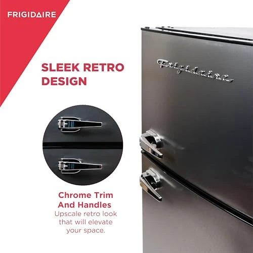 2 Door Apartment Size Refrigerator Freezer Combo, 7.5 cu ft, Stainless Steel, Frigidaire
