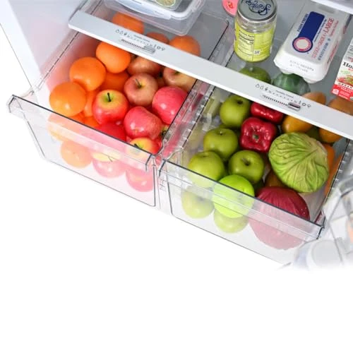 33 in. 20.5 cu. ft. Capacity Refrigerator/Freezer with Full-Width Adjustable Glass Shelving, Humidity Control Crispers,..., Kenmore