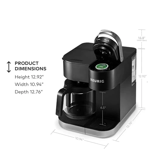 Single Serve & Carafe Coffee Maker, Multiple Brew Sizes, Programmable Auto Brew — Coffee Maker, Keurig