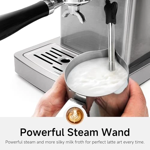 Programmable Espresso Machine with Adjustable Temperature and Cup Volume — Coffee Maker, HIBREW