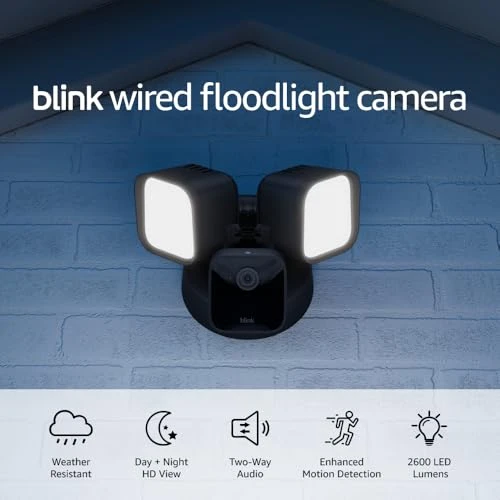 Wired Floodlight Camera — Security Camera, Blink
