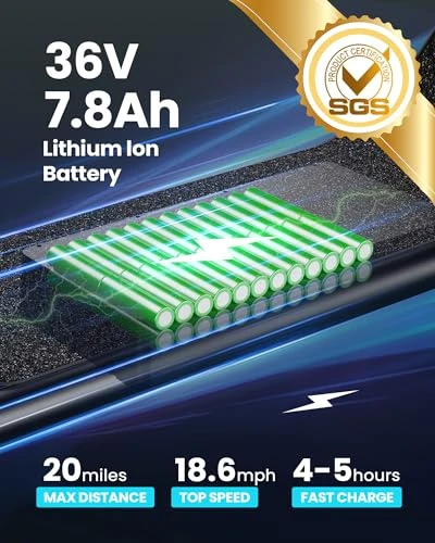 Electric Scooter with Large Middle Basket, 550W Motor, Foldable Design — Electric Scooter, Gyroor