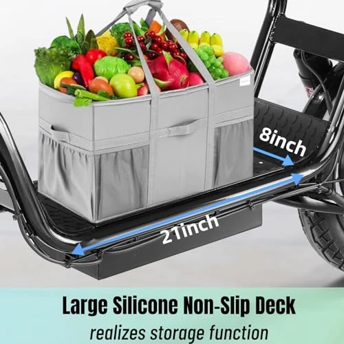 Peak 1200W Electric Scooter with Seat, 30Miles Range, 20MPH Top Speed, Foldable — Electric Scooter, Caroma