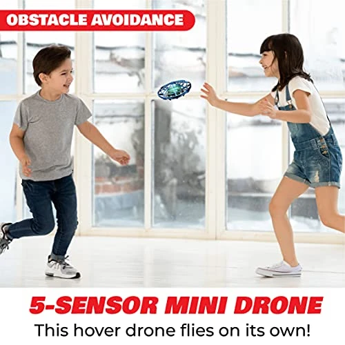 Hand Operated Motion Sensor Drone for Kids and Adults - LED Indoor UFO Toy, Force1