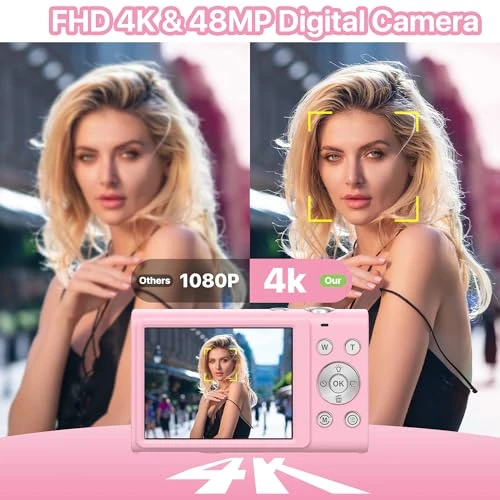 Digital Camera with 4K Video and Autofocus, FJFJOPK