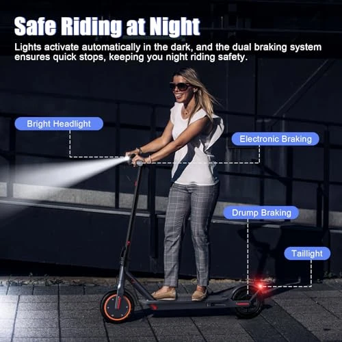 Folding Electric Scooter for Adults, 350W Motor, 8.5" Solid Tires, 19MPH, 21Mile Range — Electric Scooter, sigravy