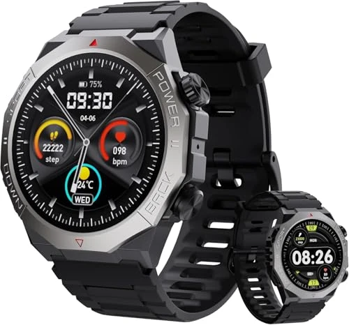 Military Smart Watch with Bluetooth Calls, 1.39" HD Display, 110+ Sports Modes — Smart Watch, Cillso