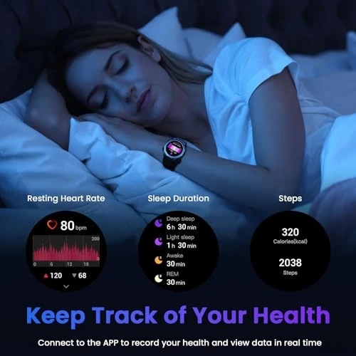 Military Smart Watch with Bluetooth Calls, 1.39" HD Display, 110+ Sports Modes — Smart Watch, Cillso