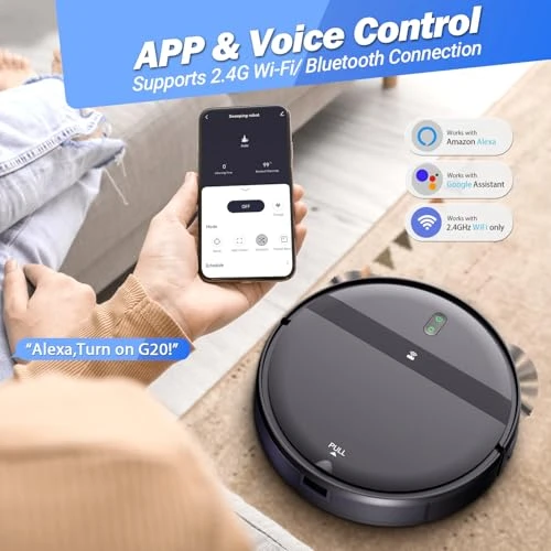 Robot Vacuum and Mop Combo with App/Alexa Control — Robot Vacuum, Kilgone