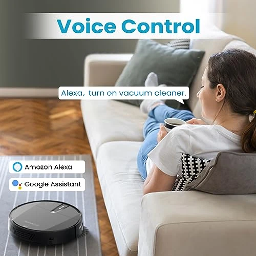 Robot Vacuum Cleaner with 3000Pa Suction, APP/Voice Control, Self-Charging — Robot Vacuum, ROPVACNIC
